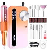 MEKK Electric Nail Drill,12 Bits Multi-Functional Kit,35000 RPM Acrylic Drill for Nails, Low Nois...