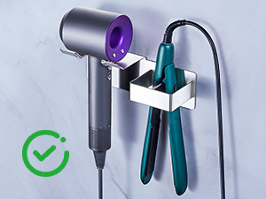 adhesive blow dryer holder blow dryer holder organizer curling iron organizers and storage