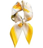 CODCOS 27.5 Inch Silk Feeling Scarf for Women Square Satin Head Scarf Hair Wrap Bandana