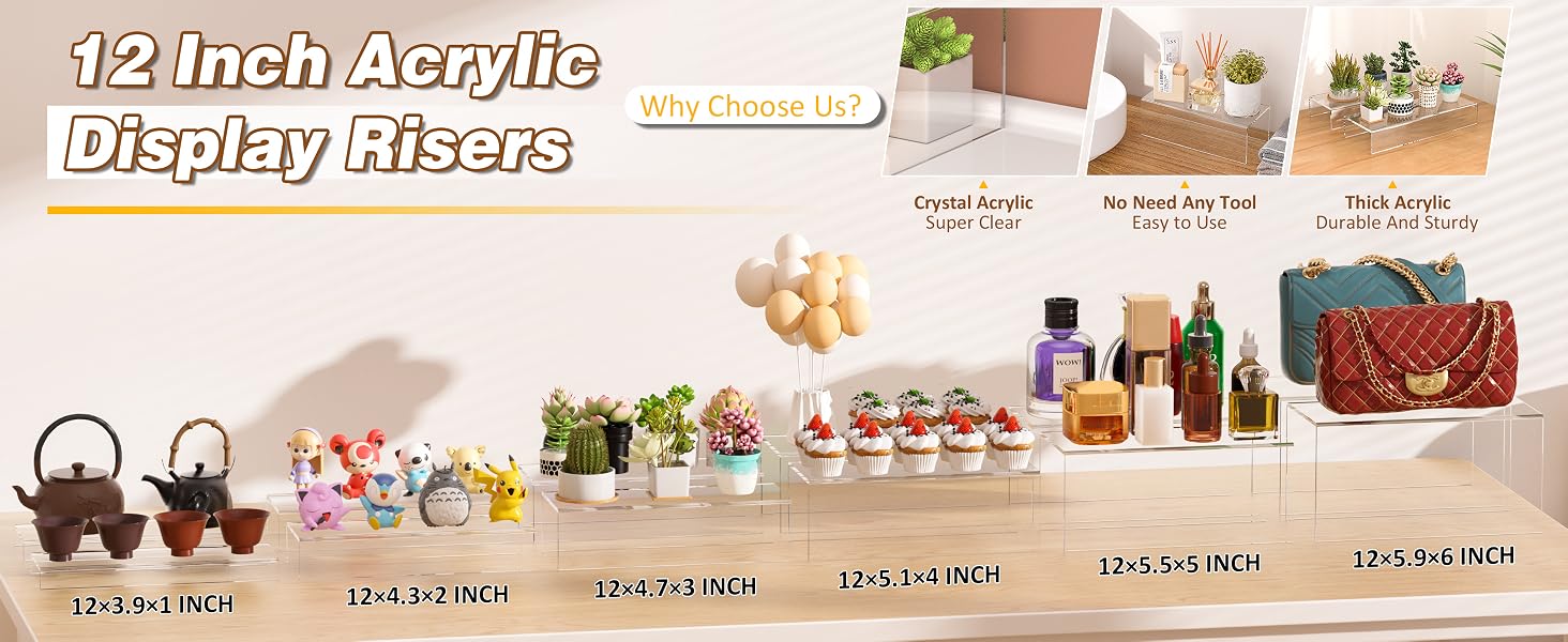Acrylic Display Risers