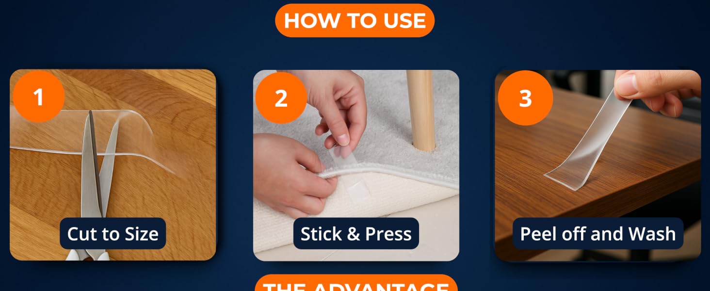 Elasticpack nano double-sided tape is easy to apple and strong to hold