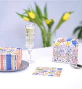 JoyfulArtink Watercolor Meadow Cocktail Napkins