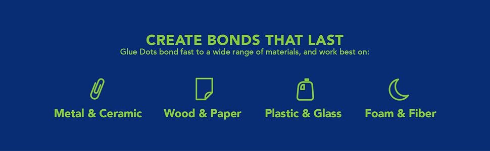 Glue dots materials