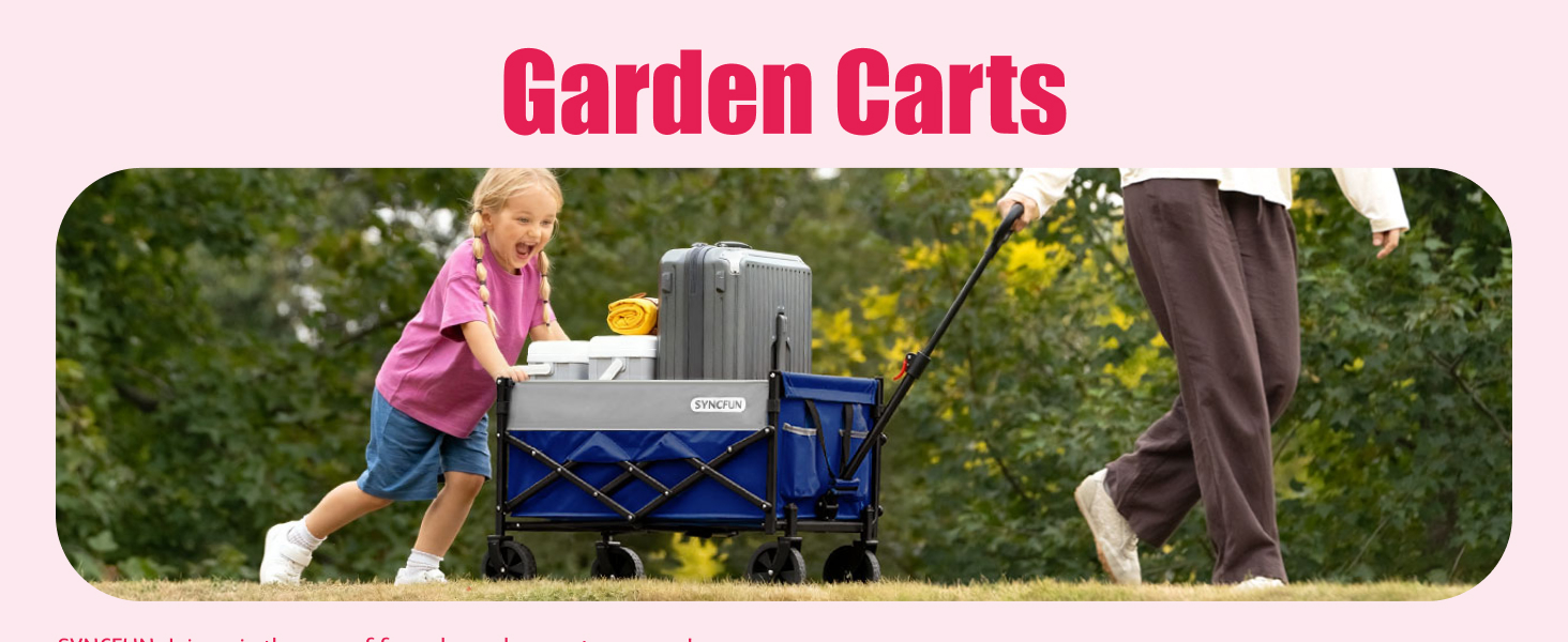 Collapsible Wagon Cart with Wheels