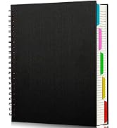 EUSOAR 5 Subject Notebook College Ruled, 1 Pack A4 11