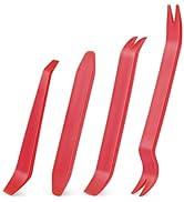 GOOACC Auto Trim Removal Tool Kit No-Scratch Tool Kit for Car Audio Dash Window Molding-4PCS (Red)