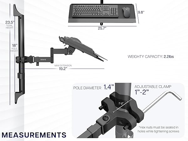 wall keyboard tray, adjustable keyboard mount, ergonomic typing, space saving desk accessory