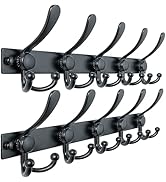 Dseap MaxStrong 2.0 Coat Rack Wall - Ultra Heavy-Duty Stainless Steel, 16" Hole Spacing, 5-Triple...