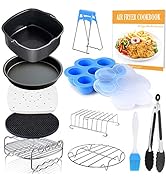 Square Air Fryer Accessories 11 pcs with Recipe Cookbook Compatible for Philips Air Fryer, COSORI...
