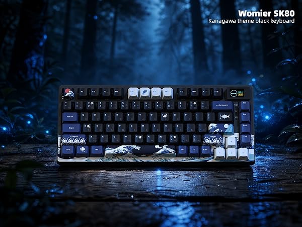 75% Keyboard with Color Multimedia Display Mechanical Gaming Keyboard Wired Hot Swappable