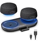 Wireless Bluetooth 5.4 Speaker Set with Magnetic Base & Phone Stand - TWS Stereo Sound, 10H Playt...