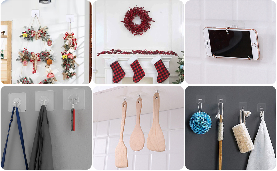 Transparent self Adhesive Hooks