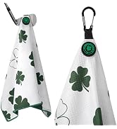 Magnetic Golf Towel for Golf Bags Microfiber Fabric Waffle Pattern Towels for Men or Women, Magne...