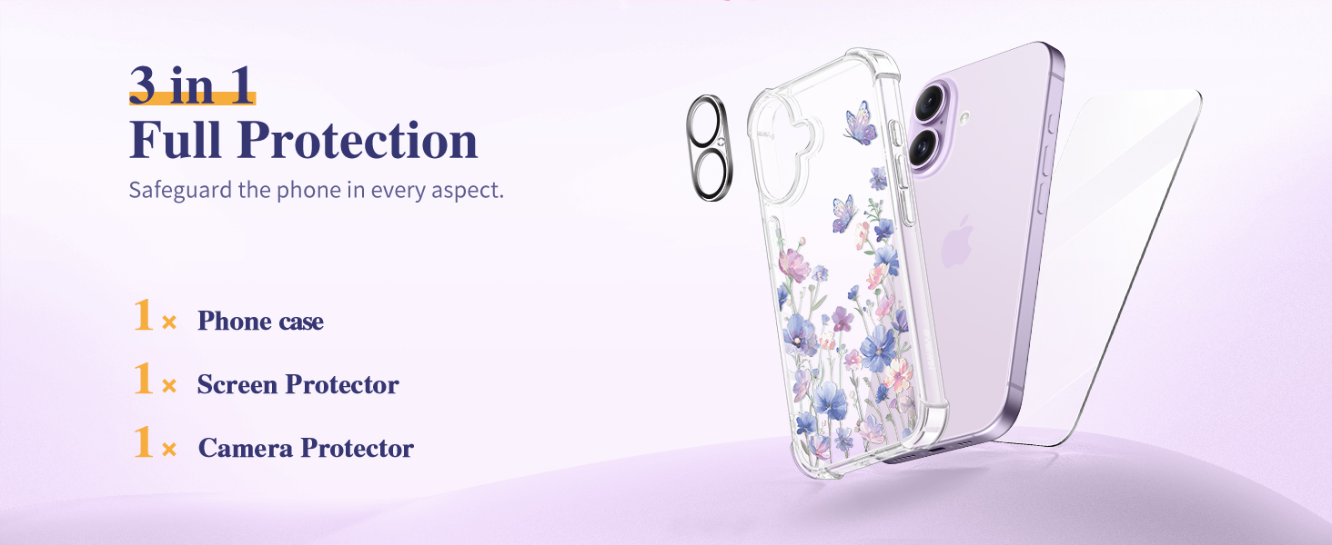 GVIEWIN Case Compatible with iPhone 17 Case