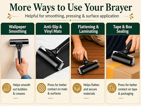 brayer rollers for crafting