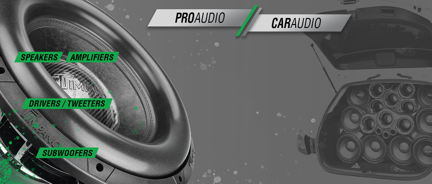 Timpano Audio Pro Audio Car Audio Speakers Amplifiers Adrivers Tweeters Subwoofer