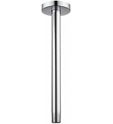 Voolan Shower Arm with Flange, Ceiling Mounted Fixed Shower Pipe, Bathroom Straight Rain Shower R...