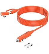 Tonton Car Charger for Portable Power Station BLUETTI, GRECELL, Goal Zero Yeti, Anker - Orange 8....