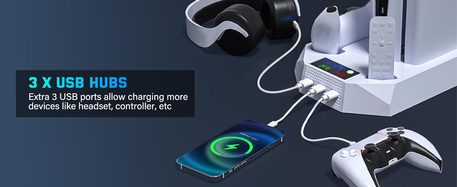 ps5 cooling station with charger