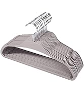 ELONG HOME Plastic Hangers for Clothes, Upgraded Rubber Non Slip Clothes Hangers, Non Velvet Dura...