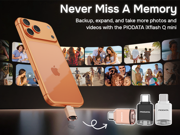 Never Miss a Memory with the iXflash Q mini MicroSD card reader and phone backup drive