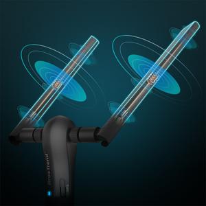 long range usb wiif adapter comes with 2 X 5dBi external antennas to boost your wifi connection