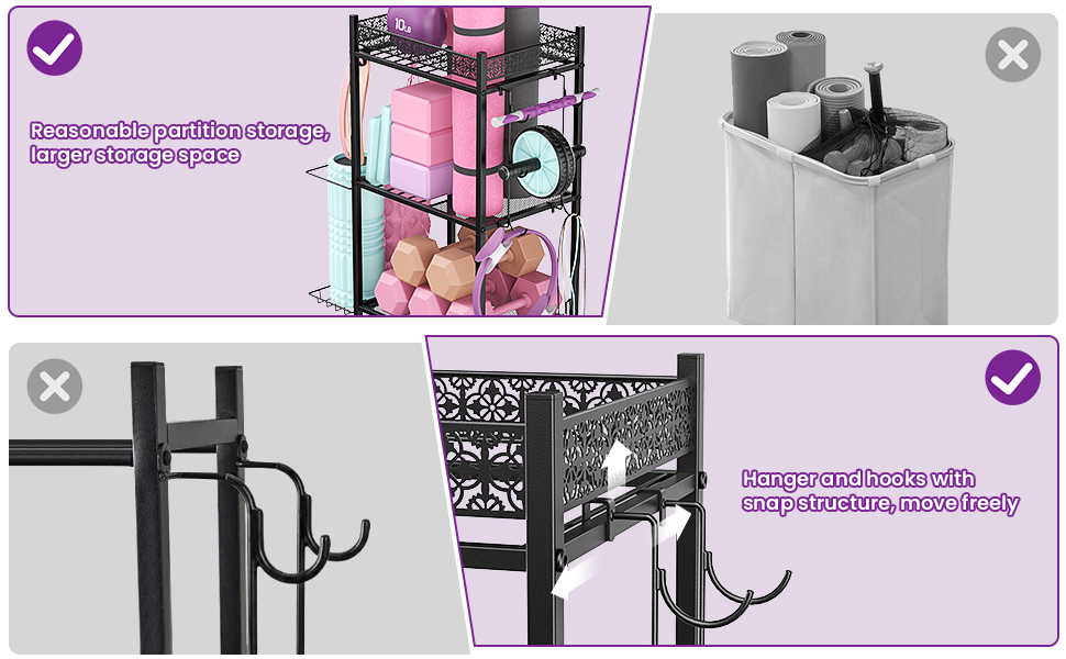 yoga mat rack