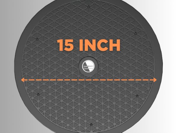 15 inch heavy duty utility lazy susan swivel turntable base monitors and tvs