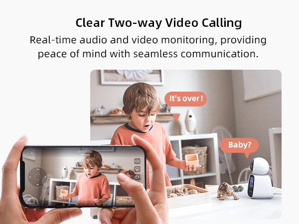 Two-way video calling cameras for baby