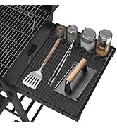 Silicone Griddle Tools Mat for Blackstone- Large Silicone Spatula Mat with Drip Pad - Griddle Mat...
