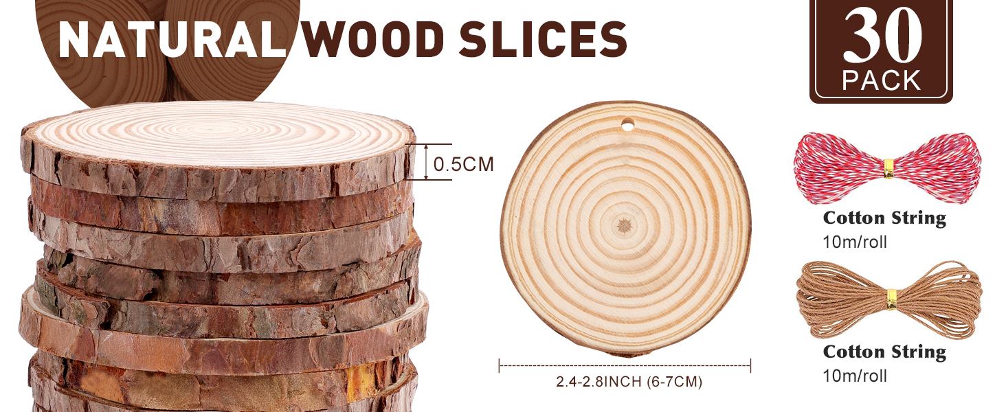 wood slices for centerpieces