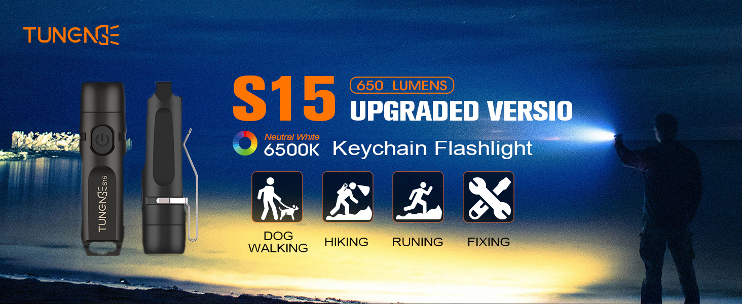 TUNENGE S15 keychain flashlight