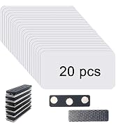 20 pcs Sublimation Name Tags Blank Name Tag Magnetic Name Tags with Magnetic Backing Locker White...