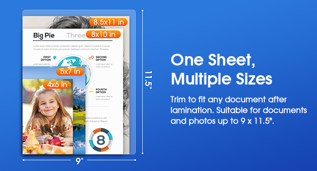 8.5x11 laminating sheets