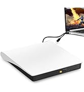External CD/DVD Drive for Laptop, USB 3.0 Type C Portable DVD Player for Laptop, CD Burner Extern...
