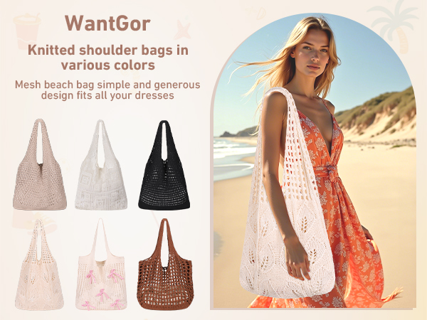 Beach Mesh Tote Bag