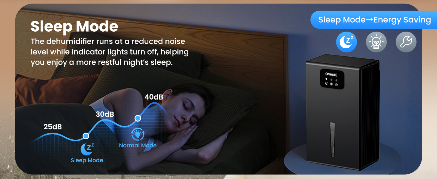 dehumidifier with sleep mode