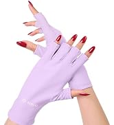 AIRSEE Premium UV Protection Gloves for Gel Manicures – UPF 50+ Fingerless Design, Anti UVA & UVB...