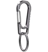 Titanium Heavy Duty Keychain Carabiner, EDC Key Clip Anti-Lost Quick Released Backpack Hook