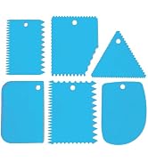 Cake Smoother Scraper, Cake Scraper Set, Dough Scraper Icing Scraper Polisher Tool, Cake Decorati...