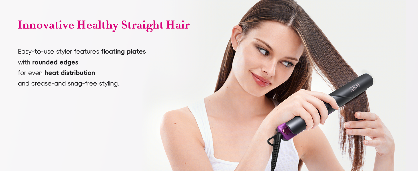 landot hair straightener and curler 2 in 1