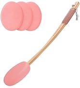 AmazerBath Lotion Applicator for Back, Feet, 4 Replacement Pads with 17" Curved Handle, Back Suns...