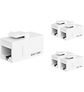 iwillink RJ45 Cat6 Keystone Coupler 5-Pack, Female to Female Cat6 Keystone Jack, UTP Keystone Cou...