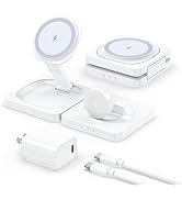 2026 Magnetic Wireless Charging Station - ADADPU 3 in 1 Foldable Charger Stand for Multiple Apple...