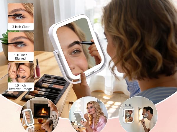 makeup mirror with lights travel