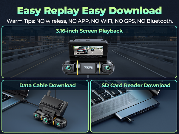car dash cam front and back
