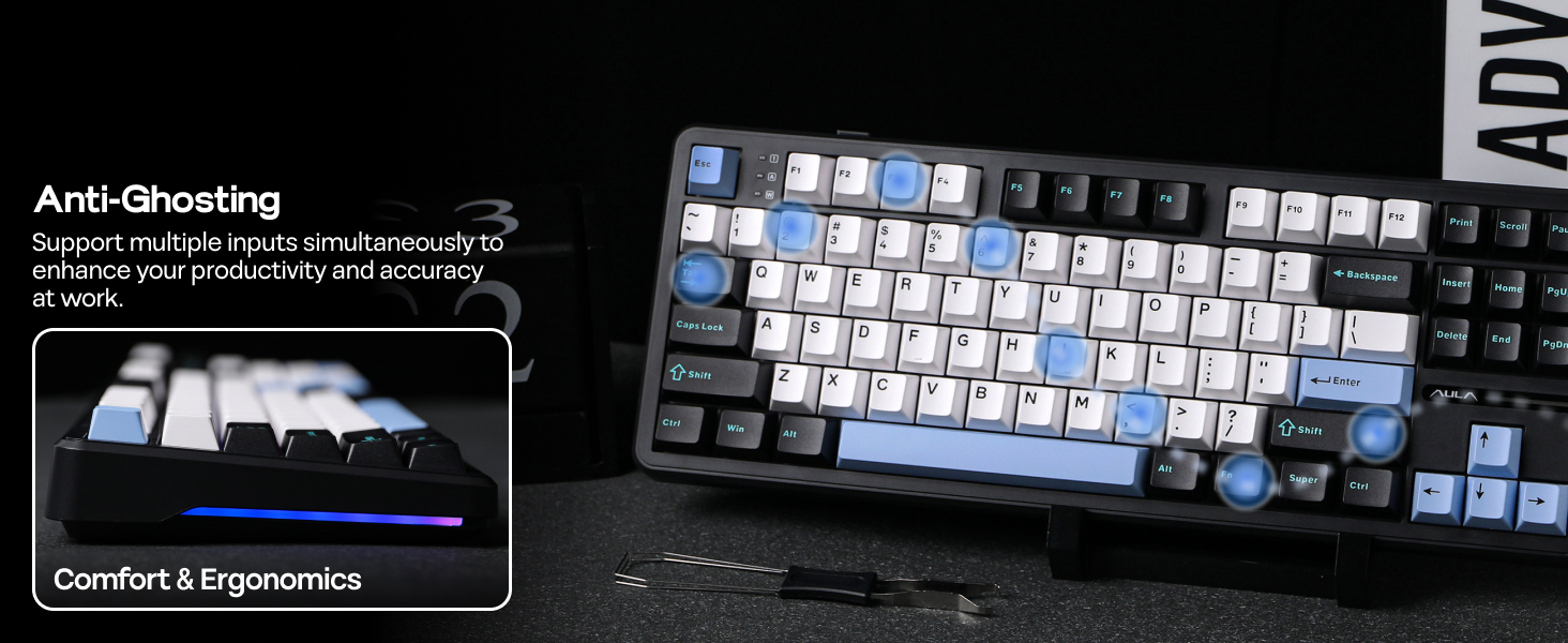 AULA F108 Wireless Gaming Keyboard