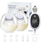 Breast Pump D6, Ultra-Lightweight Hands Free Wearable Breast Pump with Upgraded Leak-Proof Double...