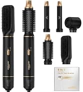 AVENHO 5-in-1 Hot Air Styler for Women, Ionic Hair Dryer Brush with Curler, Straightener & Volumi...