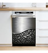 BSFHH Dishwasher & Refrigerator Magnetic Sticker Cover Panel Decal - 23"x26" Waterproof Decorativ...